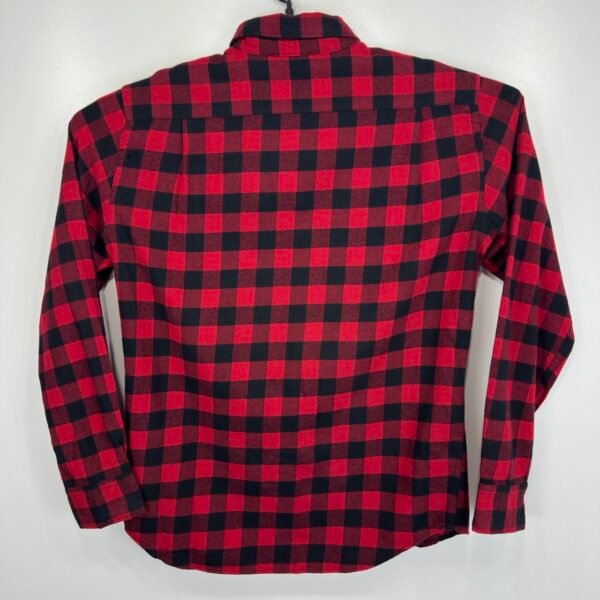 Uniqlo Flannel Buffalo Check Shirt Men's Size S Red Black Long Sleeve Regular Fit