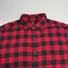 Uniqlo Flannel Buffalo Check Shirt Men's Size S Red Black Long Sleeve Regular Fit