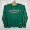 Gant Pullover Sweatshirt Men's Size L Green Crew Neck Embroidered Logo