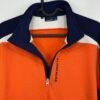J.Lindeberg Kimball Blocked T-Neck Fieldsensor Mid Layer Mens Pullover Size L Orange Blue Golf Top