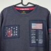 Alpha Industries Sweatshirt Men's Size M Blue Crew Neck Pullover Embroidered