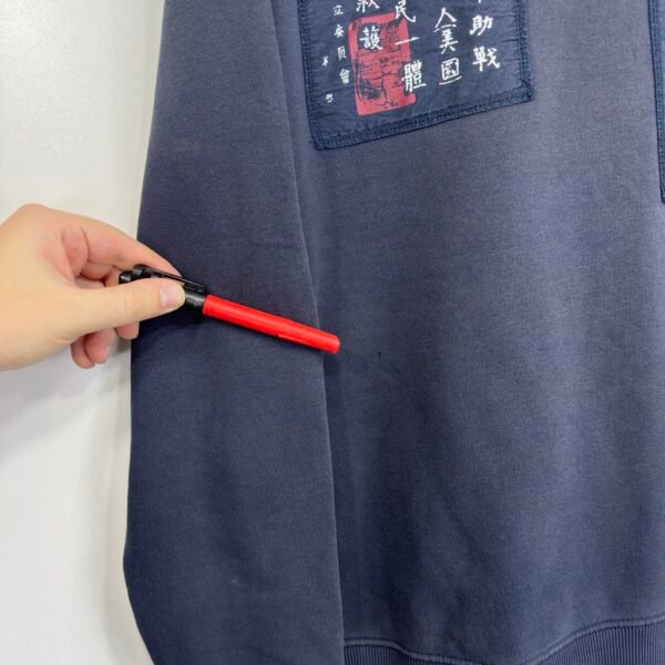 Alpha Industries Sweatshirt Men's Size M Blue Crew Neck Pullover Embroidered