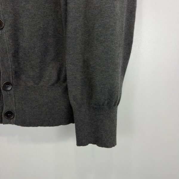 IMG_4114 Large Hugo Boss Sidorton cardigan Men's Sweater Size XL Grey V Neck Stretch Knit