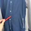 Vans Button Up Hoodie Men's Size S Blue Grey Pockets Retro Skater Raglan Hood
