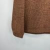 IMG_4136 Large Weird Fish Knit Sweater Men's Jumper Size S Brown Quarter Zip Pullover 15WM040