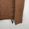 IMG_4137 Large Weird Fish Knit Sweater Men's Jumper Size S Brown Quarter Zip Pullover 15WM040
