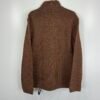 IMG_4141 Large Weird Fish Knit Sweater Men's Jumper Size S Brown Quarter Zip Pullover 15WM040