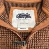 IMG_4143 Large Weird Fish Knit Sweater Men's Jumper Size S Brown Quarter Zip Pullover 15WM040