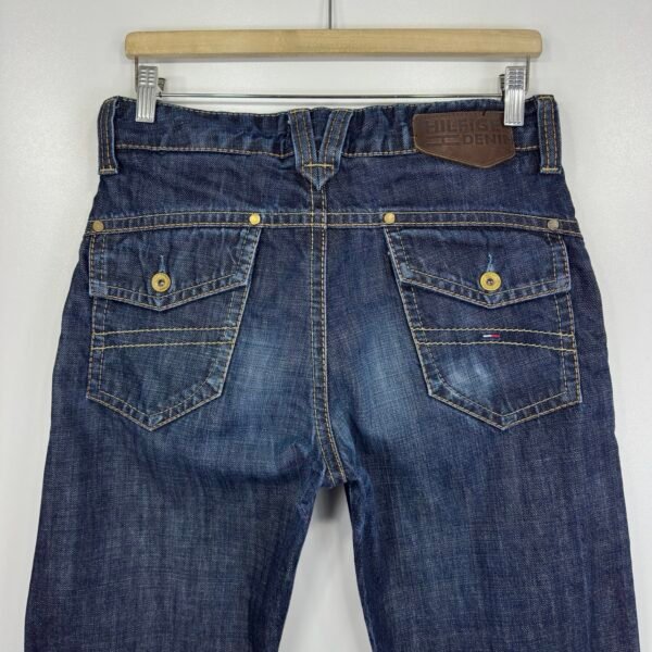 IMG_4149 Large Tommy Hilfiger Gage Raw Worn Jeans Men's W30 L32 Blue Denim Regular Bootcut Y2K