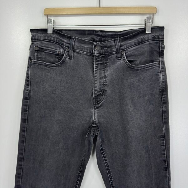 IMG_4170 Large Levi's 541 Athletic Taper Jeans Men's W33 L30 Grey Stretch Denim Slim Zip