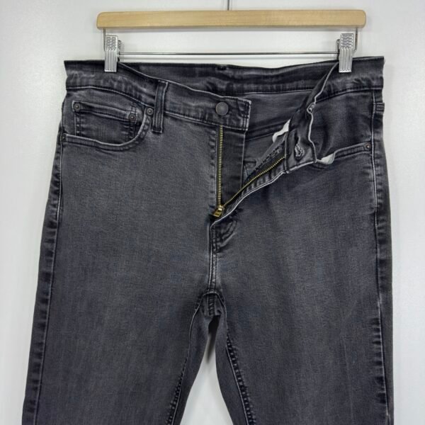 IMG_4171 Large Levi's 541 Athletic Taper Jeans Men's W33 L30 Grey Stretch Denim Slim Zip