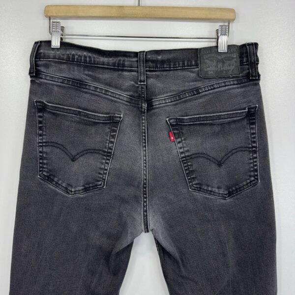 IMG_4172 Large Levi's 541 Athletic Taper Jeans Men's W33 L30 Grey Stretch Denim Slim Zip