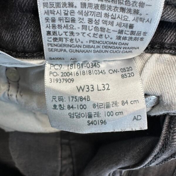 IMG_4179 Large Levi's 541 Athletic Taper Jeans Men's W33 L30 Grey Stretch Denim Slim Zip