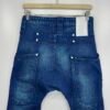 Humor Zanka Jeans Men's W28 L34 Blue Denim Low Drop Crotch 3D Slim Button Y2K