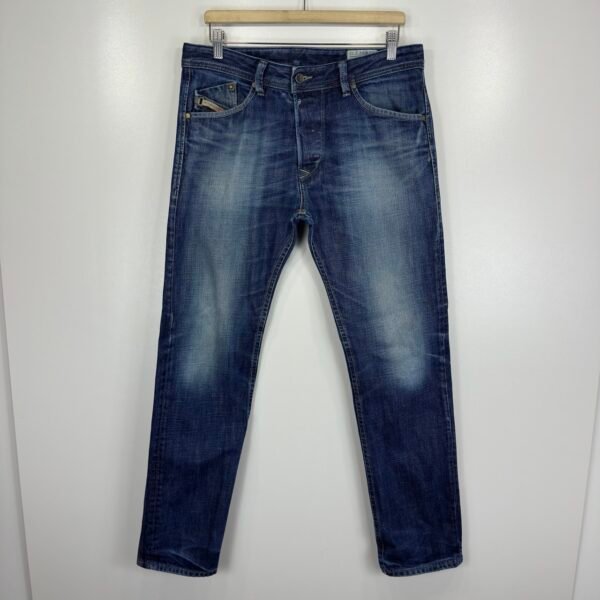 Diesel Darron Jeans Men's W33 L32 (Tag 32/32) Blue Denim Regular Slim Tapered