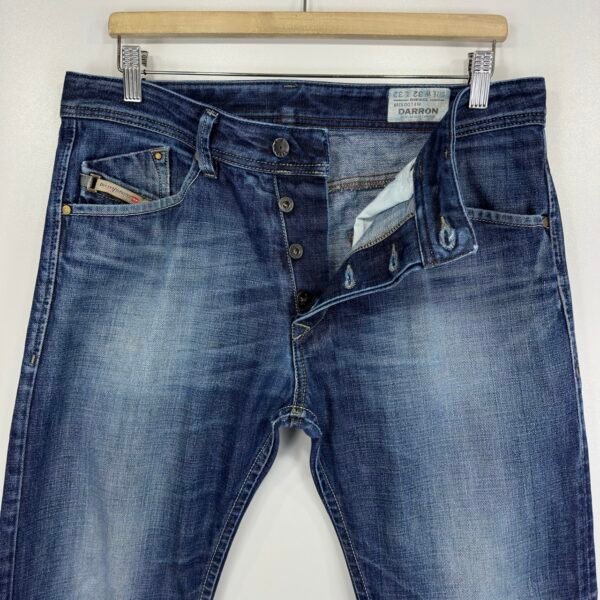 Diesel Darron Jeans Men's W33 L32 (Tag 32/32) Blue Denim Regular Slim Tapered