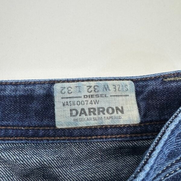 Diesel Darron Jeans Men's W33 L32 (Tag 32/32) Blue Denim Regular Slim Tapered