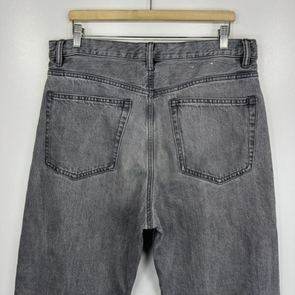 IMG_4243 Large Arket Mist Loose Fit Wide Jeans Men's W36 L31 (Tag 34/34) Grey Denim Button