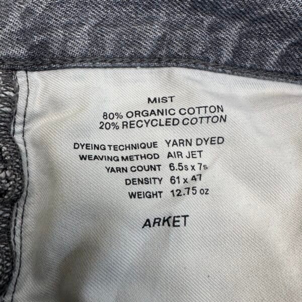 IMG_4248 Large Arket Mist Loose Fit Wide Jeans Men's W36 L31 (Tag 34/34) Grey Denim Button