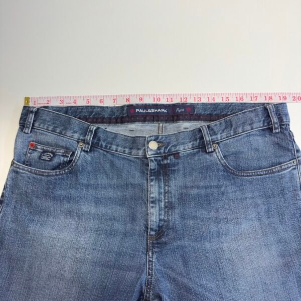 Paul & Shark Red Rivet Jeans Men's W38 L32 Blue Stretch Denim Shark Fit Tapered