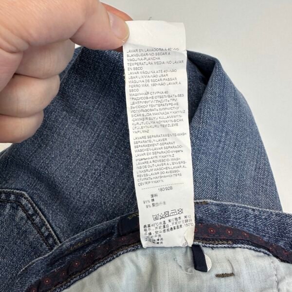 Paul & Shark Red Rivet Jeans Men's W38 L32 Blue Stretch Denim Shark Fit Tapered