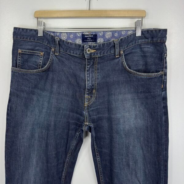 Gant Chip Jeans Men's W39 L34 (Tag 38/34) Blue Stretch Denim Narrow Fit Tapered Leg