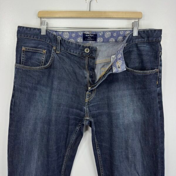 Gant Chip Jeans Men's W39 L34 (Tag 38/34) Blue Stretch Denim Narrow Fit Tapered Leg
