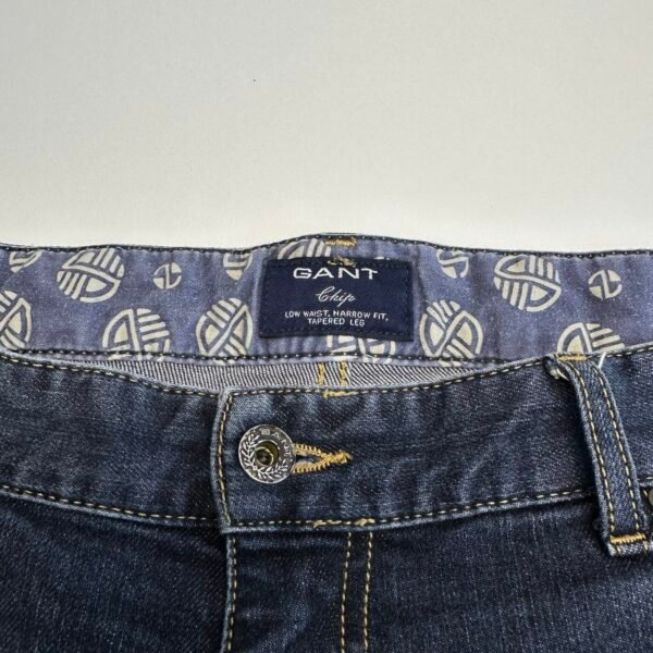 Gant Chip Jeans Men's W39 L34 (Tag 38/34) Blue Stretch Denim Narrow Fit Tapered Leg