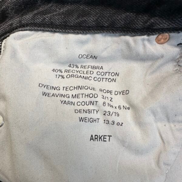 IMG_4300 Large Arket Ocean Loose Jeans Men's W31 L32 (Tag 30/32) Grey Straight Button Relaxed