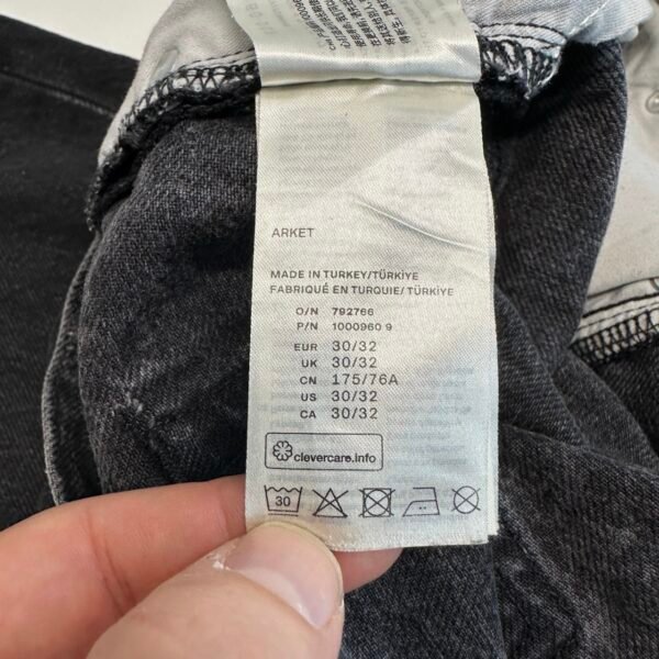 IMG_4302 Large Arket Ocean Loose Jeans Men's W31 L32 (Tag 30/32) Grey Straight Button Relaxed