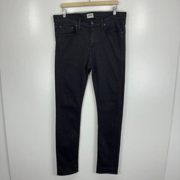 Edwin ED-88 Super Slim Jeans Men's W36 L33 Black Stretch Denim Skinny Zip Fly