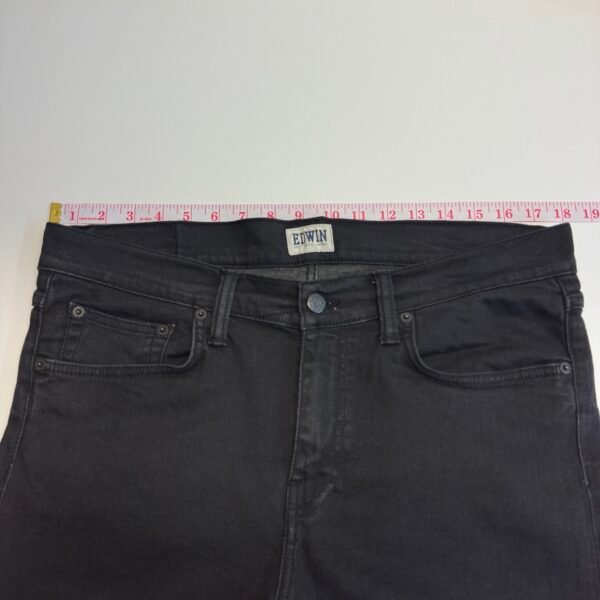 Edwin ED-88 Super Slim Jeans Men's W36 L33 Black Stretch Denim Skinny Zip Fly