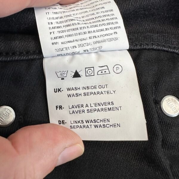 Edwin ED-88 Super Slim Jeans Men's W36 L33 Black Stretch Denim Skinny Zip Fly