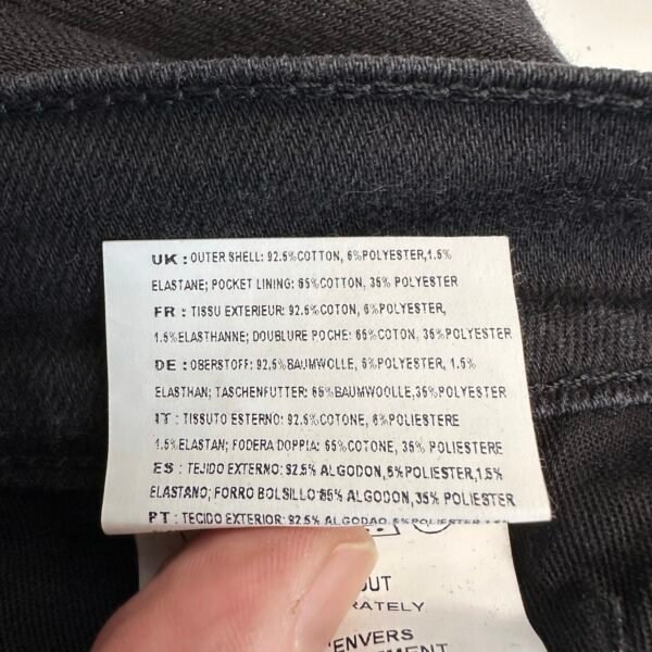 Edwin ED-88 Super Slim Jeans Men's W36 L33 Black Stretch Denim Skinny Zip Fly