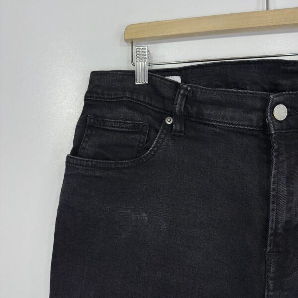 Zara Jeans Men's W36 L30 (Tag 38) Black Denim Jeans Slim Fit Straight Zip Fly