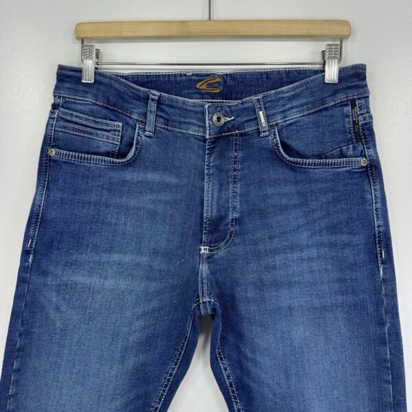 IMG_4349 Large Camel Active Conscious Jeans Men's W32 L29 Blue Stretch Denim Slim Skinny Zip