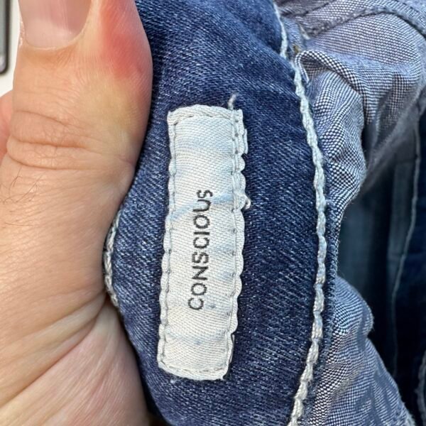IMG_4357 Large Camel Active Conscious Jeans Men's W32 L29 Blue Stretch Denim Slim Skinny Zip