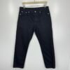 Arket Regular Cropped Jeans Men's W34 L29 (Tag 32) Black Denim Button Fly