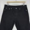 Arket Regular Cropped Jeans Men's W34 L29 (Tag 32) Black Denim Button Fly