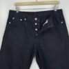 Arket Regular Cropped Jeans Men's W34 L29 (Tag 32) Black Denim Button Fly