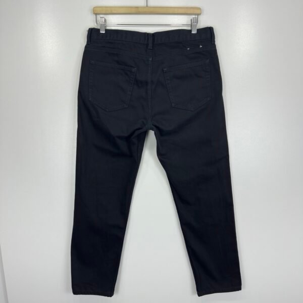 Arket Regular Cropped Jeans Men's W34 L29 (Tag 32) Black Denim Button Fly