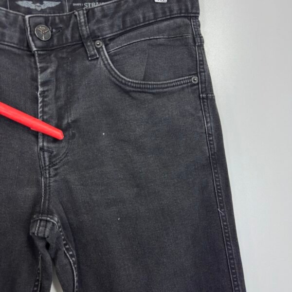 PME Legend Nightflight Jeans Men's W32 L32 Black Stretch Denim Slim Straight Zip