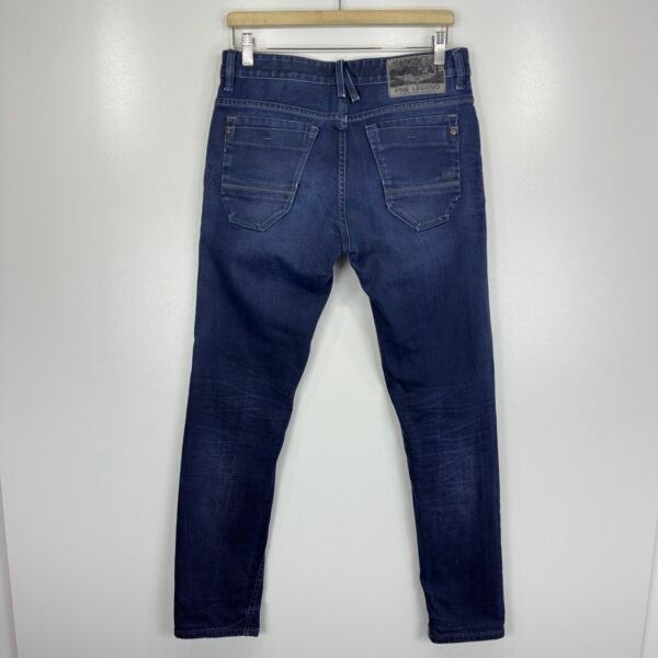 PME Legend Jeans Men's W31 L32 Blue Stretch Denim Regular Fit Tapered Zip