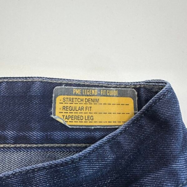 PME Legend Jeans Men's W31 L32 Blue Stretch Denim Regular Fit Tapered Zip
