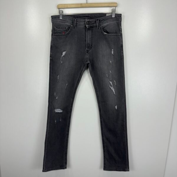IMG_4432 Large Diesel Thavar Jeans Grey W33 L32 Men Slim Skinny Distressed