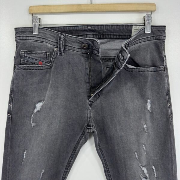 IMG_4437 Large Diesel Thavar Jeans Grey W33 L32 Men Slim Skinny Distressed
