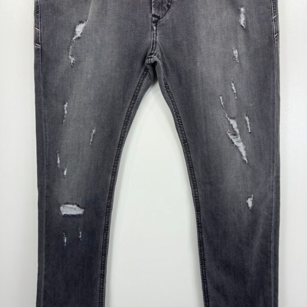 IMG_4438 Large Diesel Thavar Jeans Grey W33 L32 Men Slim Skinny Distressed