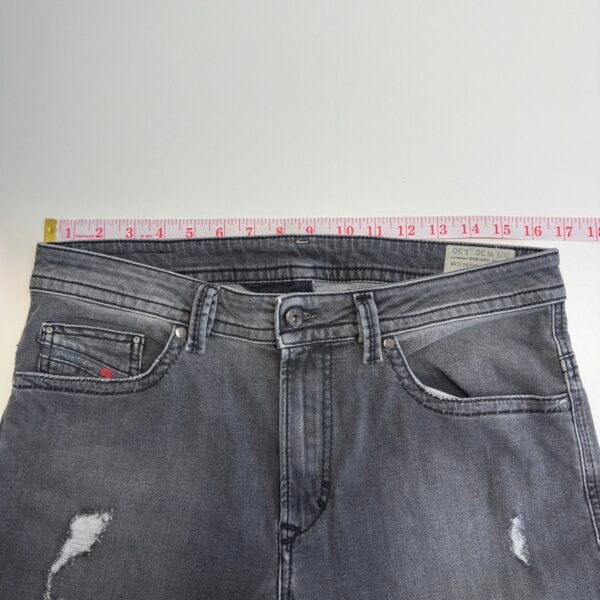 IMG_4442 Large Diesel Thavar Jeans Grey W33 L32 Men Slim Skinny Distressed