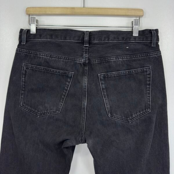ARKET Park Jeans Black W33 L32 Men Regular Straight Button Fly