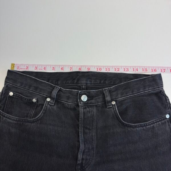 ARKET Park Jeans Black W33 L32 Men Regular Straight Button Fly
